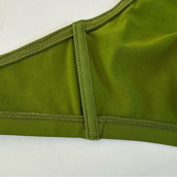 NWT ERES “Roller Pop” Button Detail Halter Bikini Top Full Cup Green - Picture 8 of 16